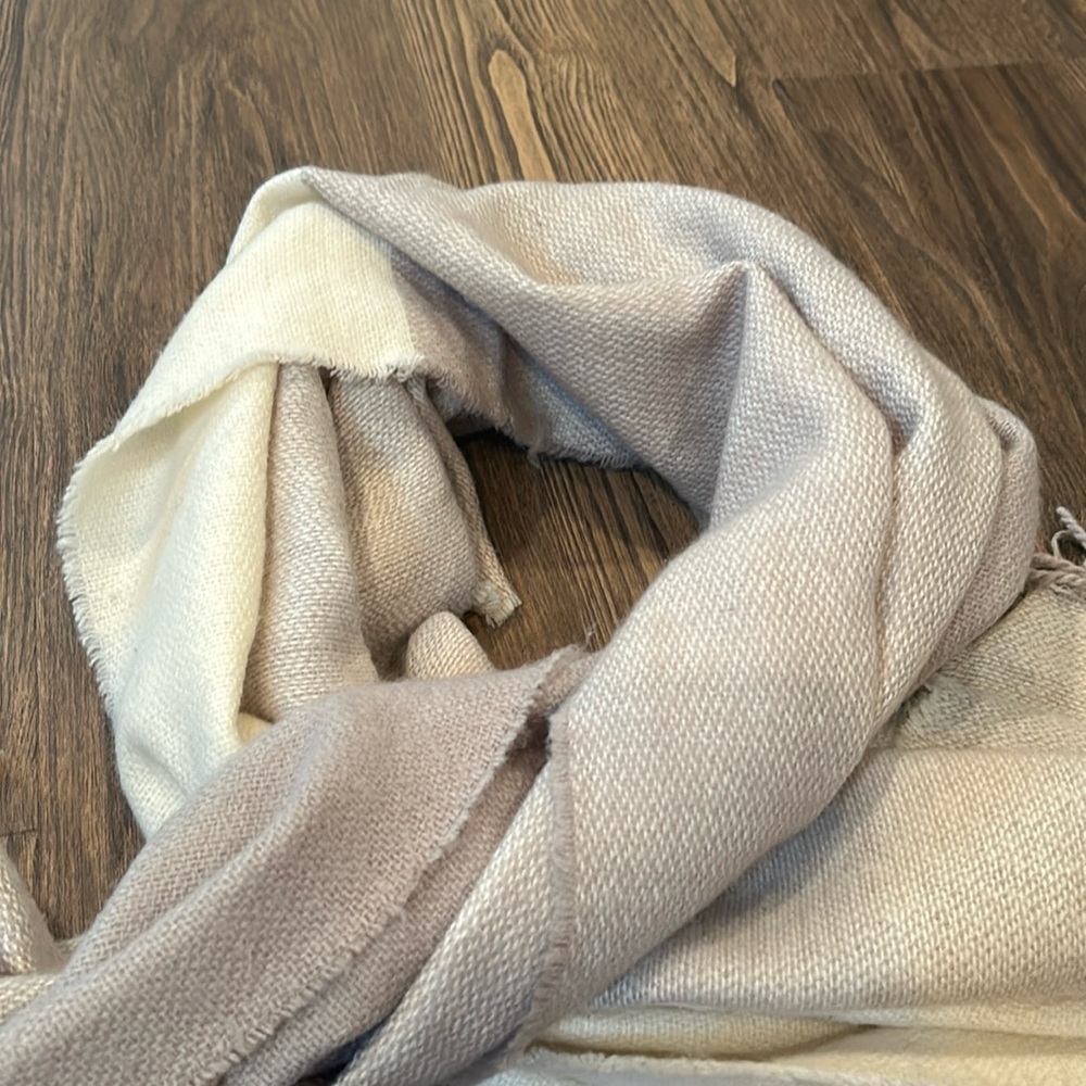 Beige and taupe scarf